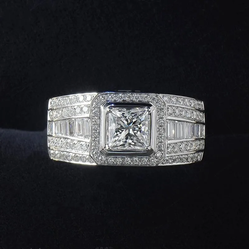 Кольцо мужское с бриллиантом 1 карат обручальное Ювелирное Украшение