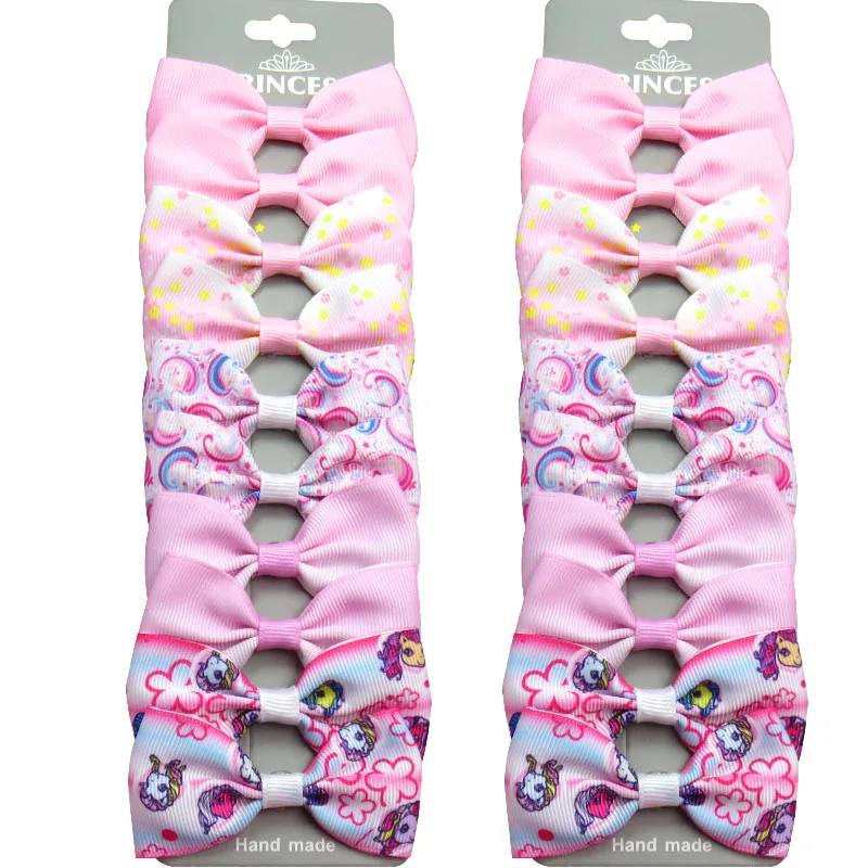 

Заколки для волос для девочек, 20 шт./лот, милые заколки в форме банта из корсажной ленты, 5 видов стилей, корейские Креативные аксессуары для в...