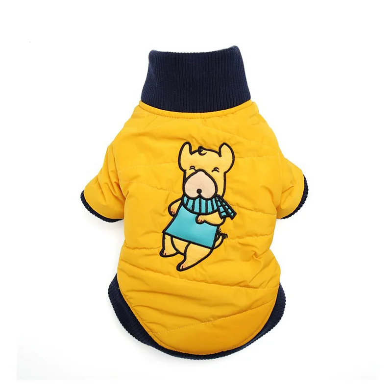 Зимняя одежда для собак очень теплая куртка щенков плотное хлопковое пальто с