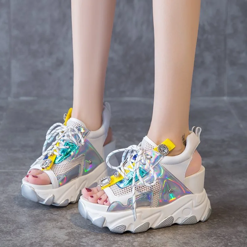 Женские массивные сандалии 2020 роскошные дизайнерские модные на платформе со