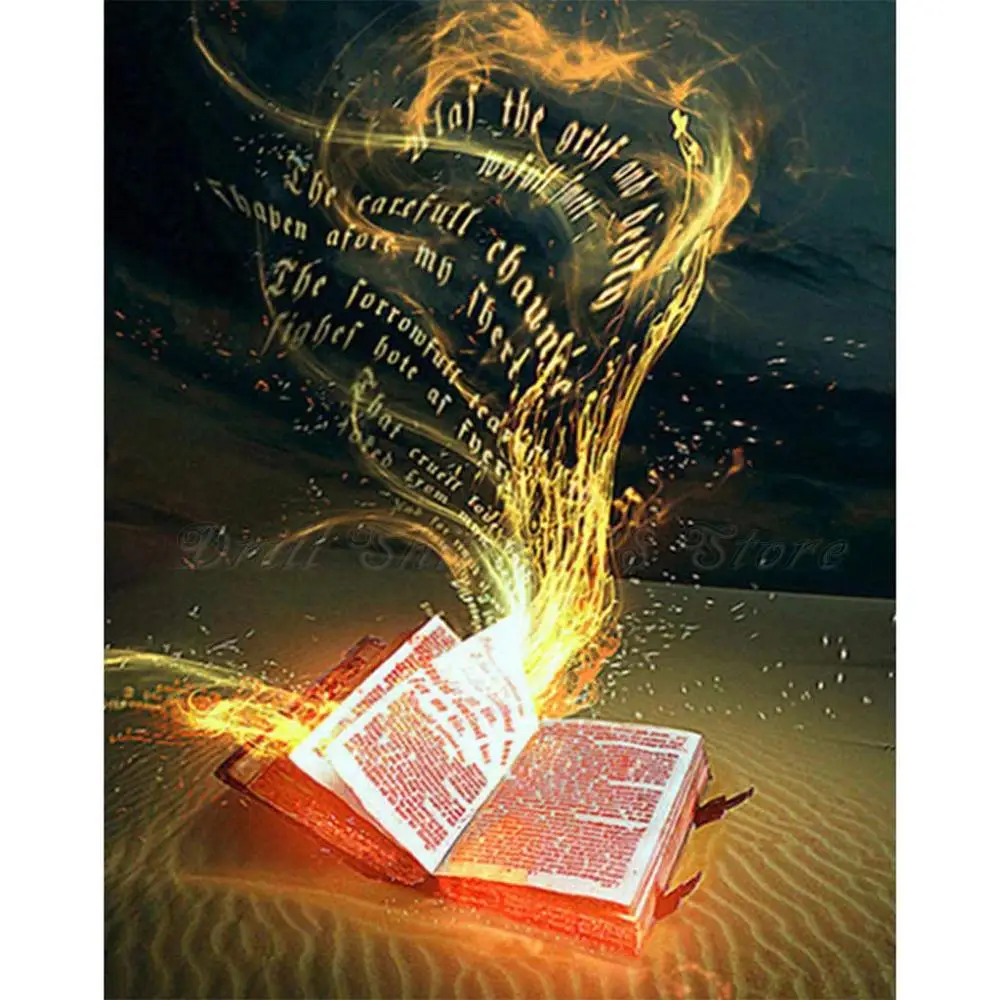 5D DIY Алмазная картина фантазия Волшебная книга полная дрель вышивка крестиком