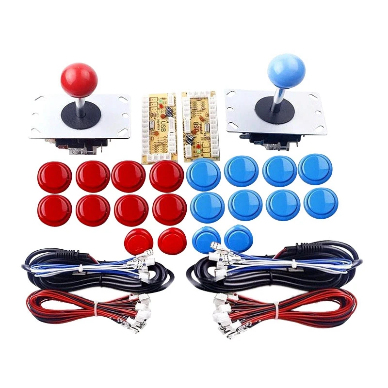 2 игрока аркадный джойстик DIY наборы USB энкодер для ПК игры аркадных игр частей MAME