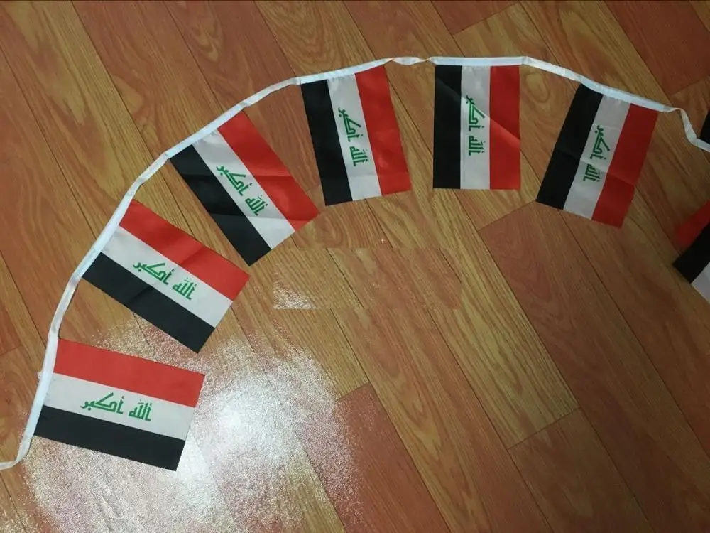 Кафник, 5 метров 20 граней 14*21 см Iran/Kuwait/irakh/Ghana струнный флаг баннер бар для вечерние украшения/Мир события карнавал Декор