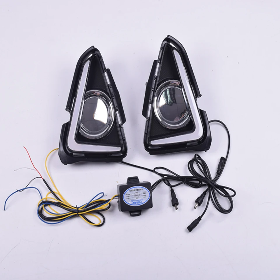 Fit For Toyota RAV4 RAV 4 2016 2017 2018 Car Accessories 12V LED DRL Daytime Lights Running Light Waterproof Fog Lamp | Автомобили и
