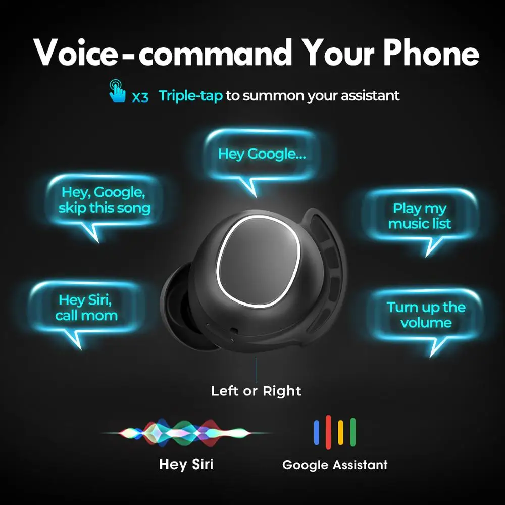 Mpow M30 плюс IPX7 Водонепроницаемый спортивные наушники с Bluetooth гарнитурой 5 0