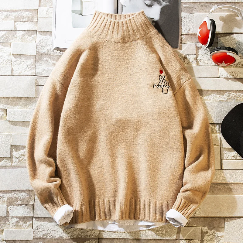 

New Winter Thick Warm Cashmere Sweater Men Long Sleeve Turtleneck Mens Christmas Sweaters High Quality Fashion Pullover J681