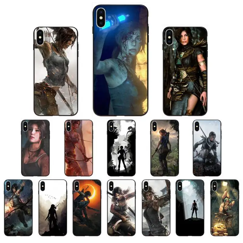 

Yinuoda Lara Croft Tomb Raider Phone Case for iphone 11 12 Mini Pro Max X XS MAX 6 6s 7 8 Plus 5 5S 5SE XR SE2020