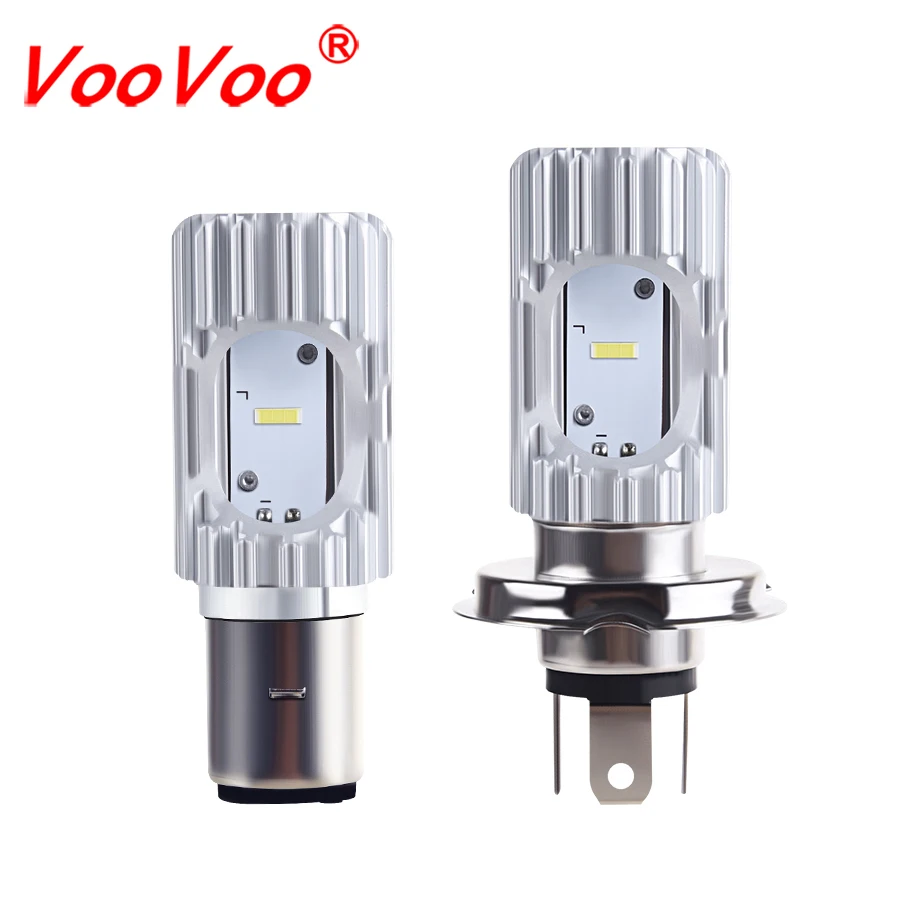VooVoo H4 BA20D светодиодный мотоциклетный головной светильник лампы 2400LM 6500K 20W HS1 светодиодный фарол мотоцикл фары светильник ing Электрический светодиодный автомобильный светильник