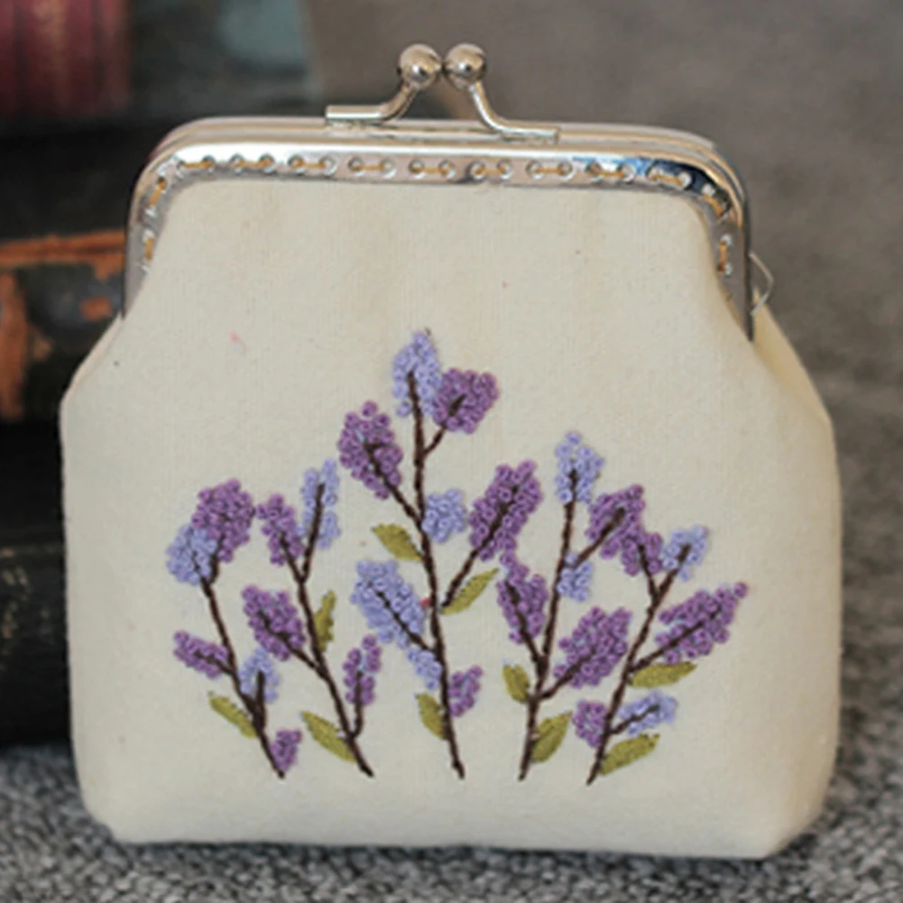 Горячая распродажа! DIY вышивка цветок Дерево Кошелек Рукоделие Шитье крестиком