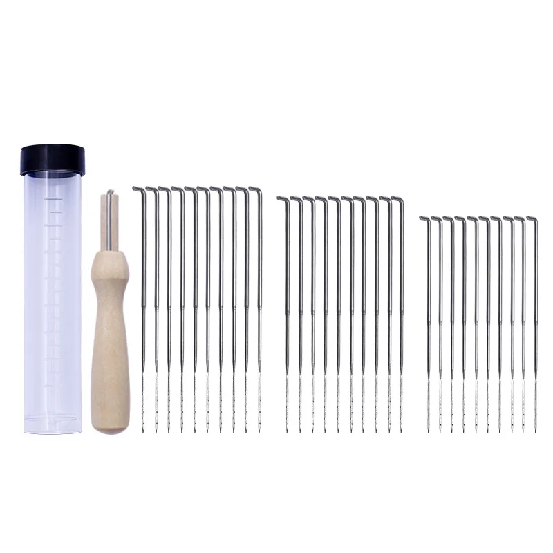 

30PCS Mixed Size Needle Felting Wool Felt Bottle Set Craft Kit DIY Knitting Needles Sewing Tools Patchwork Accessories