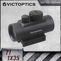 victoptics 1x35 red dot scope reflex tactical hunting sight 5 level greenred dot intensity 11mm dovetail mount airsoft airgun