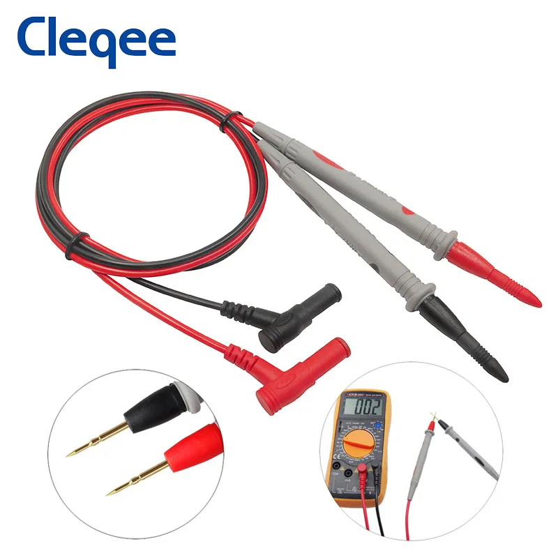 Cleqee P1502 2 шт. датчики для мультиметра с остро заточенными иглы универсальные зонд