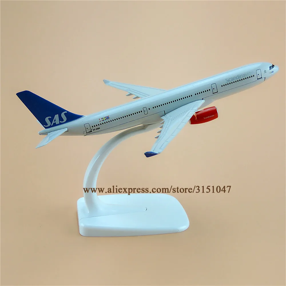 Модель самолета SAS из металлического сплава в скандинавском стиле модель для