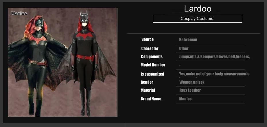 Костюм Batwoman Катрин Ребекка Kate Kane Косплей Brightbat взрослый DC Comics Хэллоуин Карнавал Полный комплект с ботинками парик женский