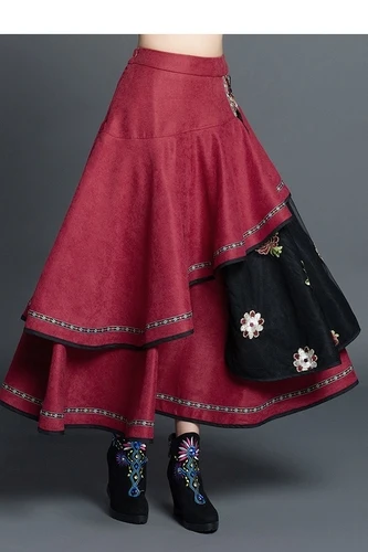 Женская фатиновая юбка до щиколотки асимметричная макси с высокой талией и