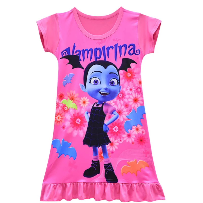 2019 Vampirina платье принцессы летнее для девочек ночная рубашка детские платья