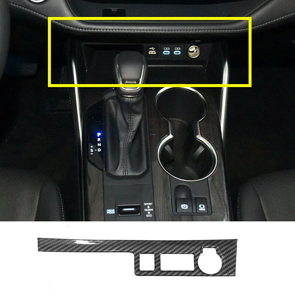 

ABS Plastic Cigarette-Lighter Cover Carbon Fiber Black Inner Replacement