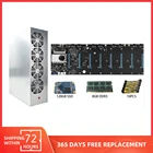 Набор чехлов для майнинга BTC D37 T37 S37, комбинированный 128 Гб SSD DDR3 процессор, 8 GPU Биткоин ETH, шасси для майнинга эфириума с 4 вентиляторами охлаждения