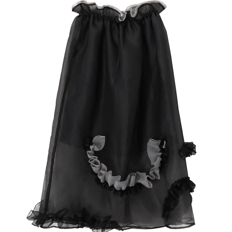 Новинка 2021 Весенняя кружевная юбка UMI MAO в стиле ретро с очень волшебными темными