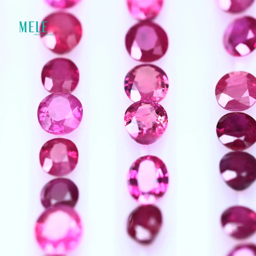 Высококачественная Настройка натурального рубина 0 2-0.6ct 3*4-4*6 мм драгоценный