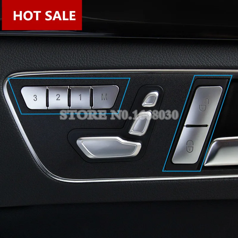

Inner Seat Memory Button Trim Cover 12pcs For Benz E Class Coupe W207 C207 2009-2016 Car accesories interior Car decoration