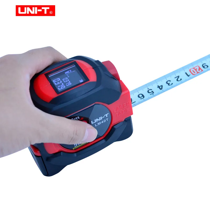 UNI T LM40T 40M 2 in 1Laser Tape измерение лазерный дальномер инфракрасный измеритель