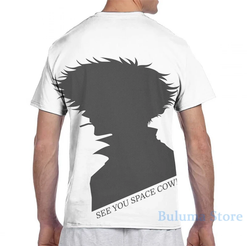 Ковбой Бибоп Спайк мужская футболка женская с принтом модная для девушек топы