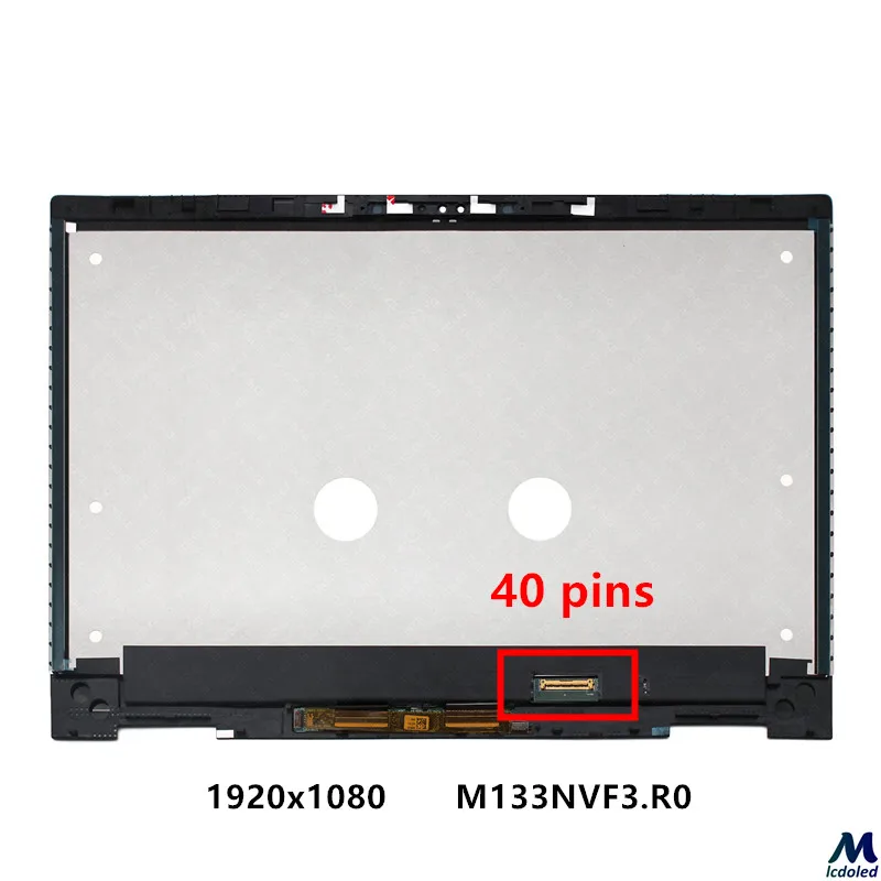 ЖК-экран с сенсорным дигитайзером для hp ENVY 13-ag0004nf 13-ag0010nf 13-ag0011nf 13-ag0012nf 13-ag0013nf 13-ag0999nf - Цвет: 1920x1080 40 Pins