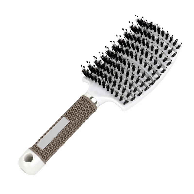 

Women Wet Dry Curly Detangle Hair Brush Hairbrush Hair Scalp Massage Comb Hairbrush Bristle Nylon Salon Hairdressing StylingTool