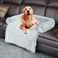 luxury dog bed pet sofa calming bed for large medium dogs washable removable winter warm cat bed mat couch cover car supplies