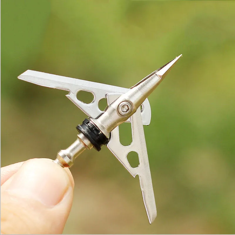 

6/12/24PCS 100 Grains Sharp 2 Blades Broadhead Arrowheads Hunting Arrow Tip Point Archery Accessories Bow For Shooting