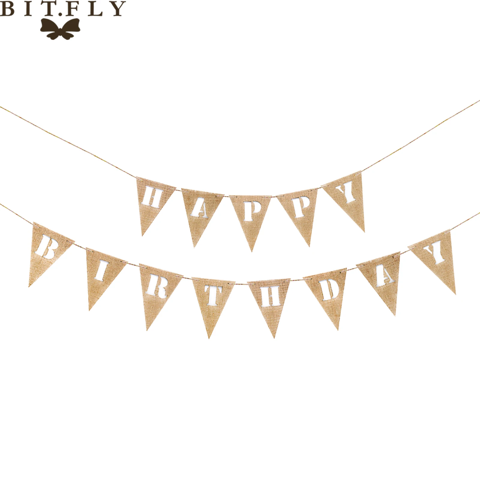 Винтажный джутовый холщовый Алфавит A-Z флажки фотография для творчества день