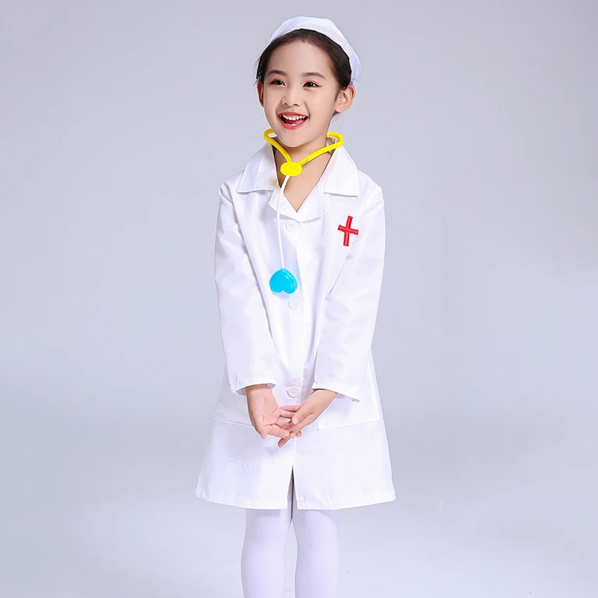 Детский карнавальный костюм белое пальто куртка платье с игрушками Детская