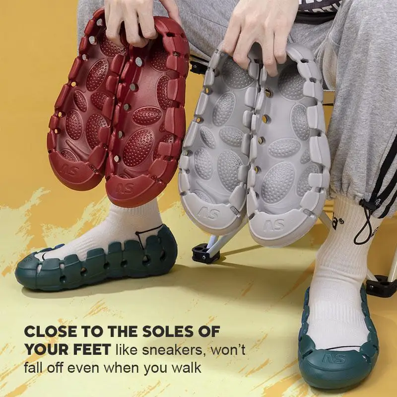 No Upper Design Convertible Slippers Fashion Trendy Brand Convertible Slippers For Men To Wear In Summer, No Sense, No Upper, Br