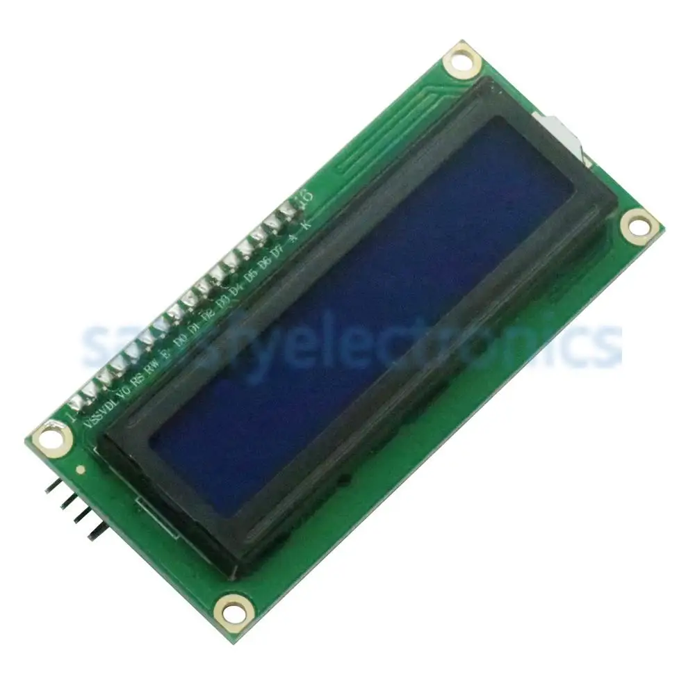 

Blue Display IIC/I2C/TWI/SPI Serial Interface 1602 16X2 Character LCD Backlight Module LCD-1602 5V For Arduino