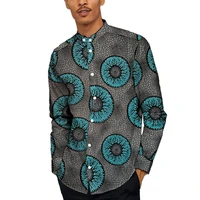 nigeria fashion men shirts african print male stand collar long sleeve dashiki customized party wedding wear