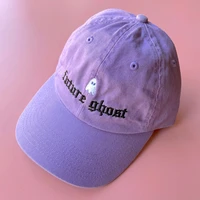 100 cotton washed purple future ghost sport hat spooky doodle club lilac embroidered dad hats fashion baseball cap unisex