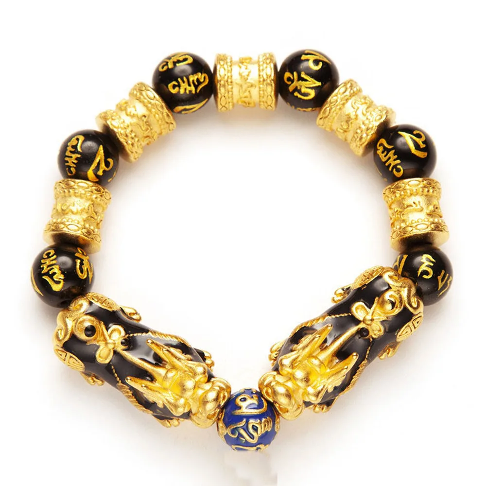 

Charm Bracelet for Men Fashion Luxury Antique Dubai 24K Gold Beads Tiger Eye Stone Beads Bracelets Jewelry Pulseira Bileklik