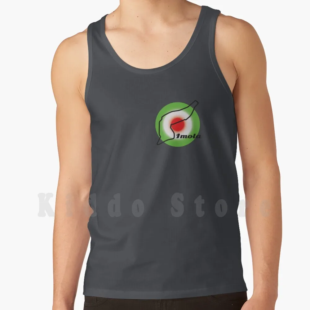 

Imola ( Small Logo ) ( Emilia Grand Prix ) Tank Tops Vest 100% Cotton Formula F 1 Motorsport Racing Cars In Motion Imola