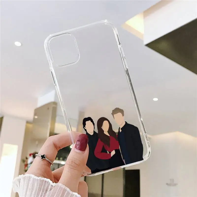 

The Vampire Diaries Phone Case Transparent for iPhone 6 7 8 11 12 s mini pro X XS XR MAX Plus SE cover funda