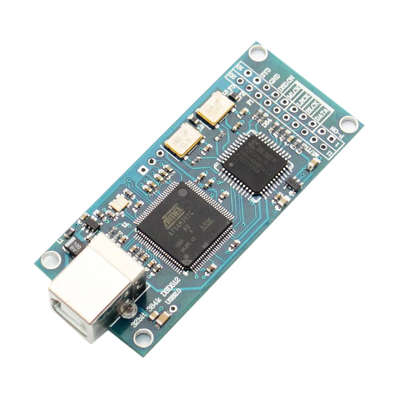 ATSAM3U1C XC2C64A DU1 USB в цифровой интерфейс IIS DAC декодер плата поддержка DSD512 32 бит 384K I2S DSD