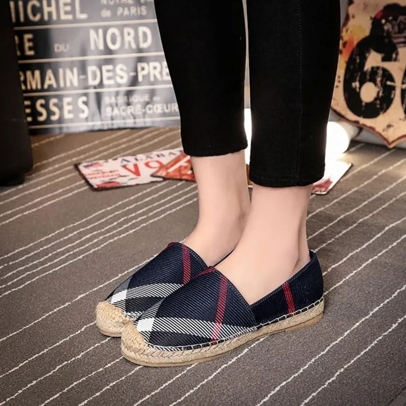 

hot Round Toe Shoes Woman Comfortable And Elegant Casual Female Sneakers Slip-on Fashion Women's Espadrilles Platform Flats