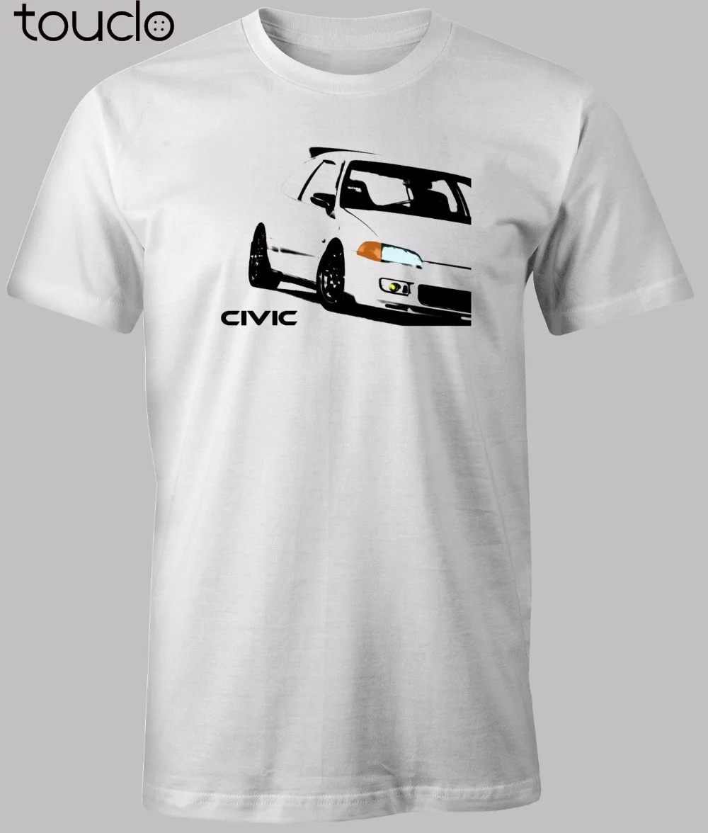 Модная футболка с коротким рукавом и круглым вырезом CIVIC EG 1991 1995 индивидуальным