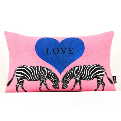 Нижнее белье с принтом зебры в виде геометрических фигур для подушек с геометрическим принтом, накидка для подушки, Декор для дома Наволочка на подушку Чехол Диван талии подушка Рождественская подушка крышка - Цвет: F