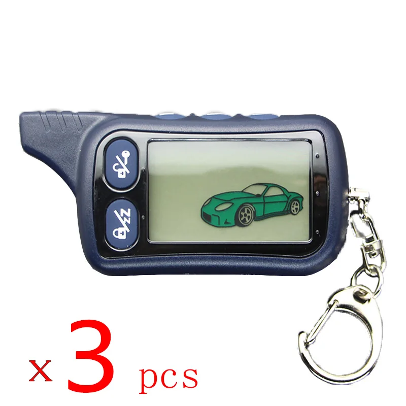 Пульт дистанционного управления TZ 9030 3 шт. ЖК-дисплей брелок для ключей Tomahawk TZ9030