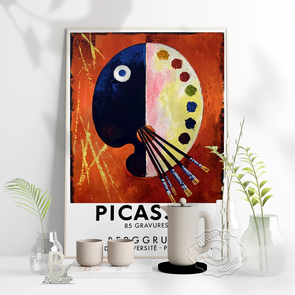 

Picasso 85 Gravures Exhibition Museum Poster, Berggruen 70 Rue De L'Universite-Paris-Vii-1969 Art Prints, Vintage Home Decor