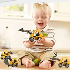 Детская модель, бульдозер, пластиковый литый экскаватор, Инженерная модель автомобиля, игрушки для детей, подарки для маленьких мальчиков