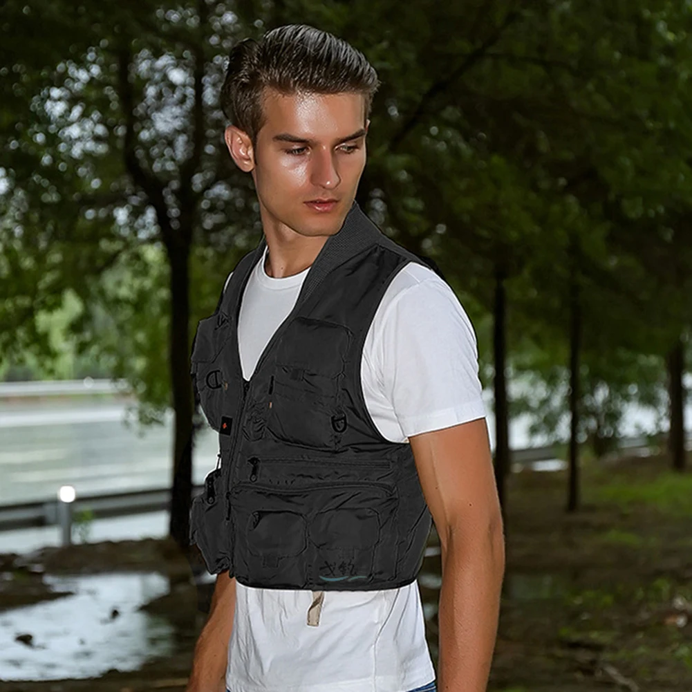 Жилет рыболовный с несколькими карманами для взрослых и детей |