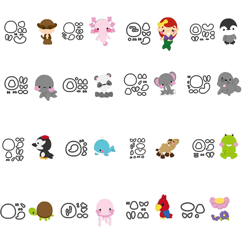 Трафареты для резки металла с животными CH трафареты скрапбукинга сделай