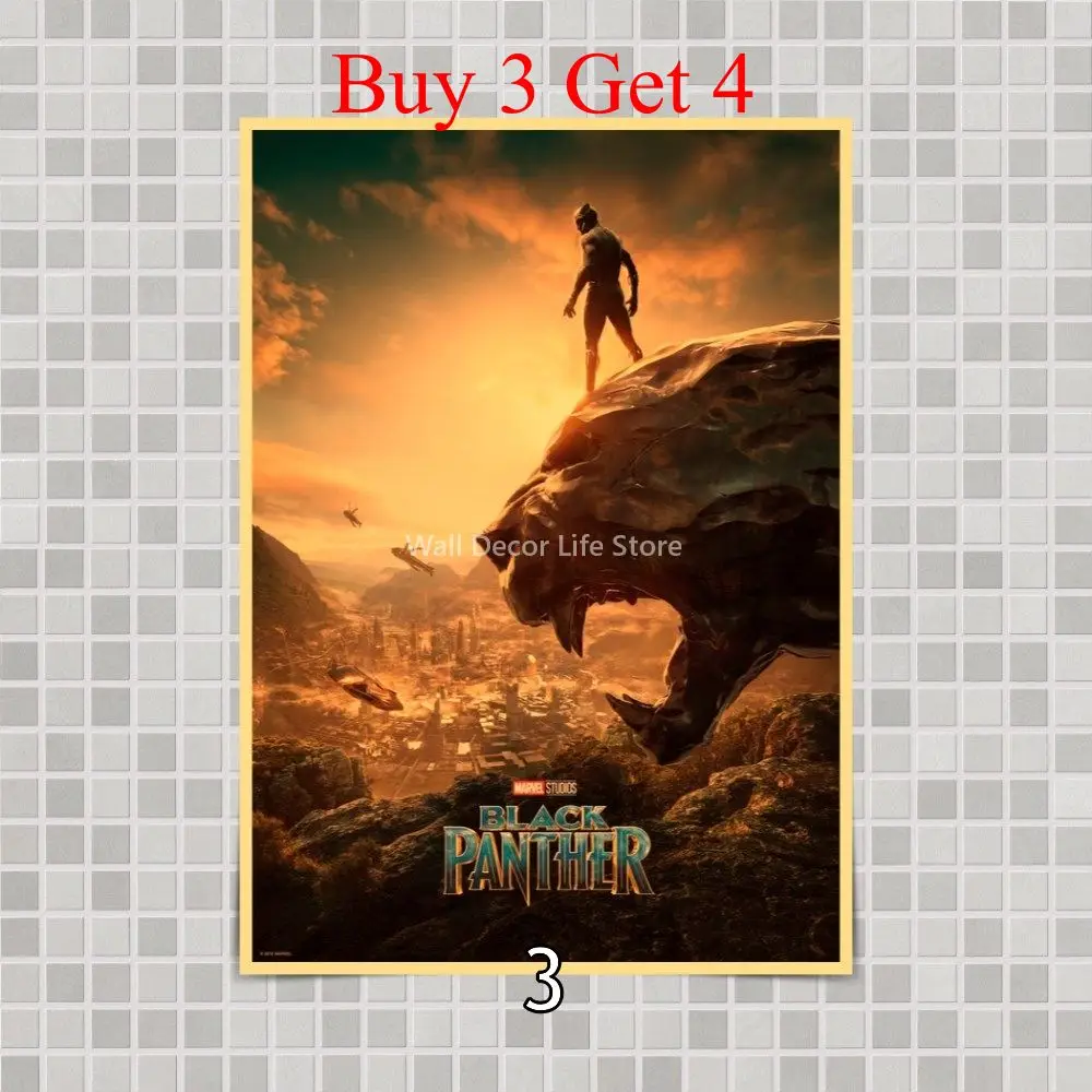 Плакат с черной пантерой настенные наклейки для дома комнаты бара Декор